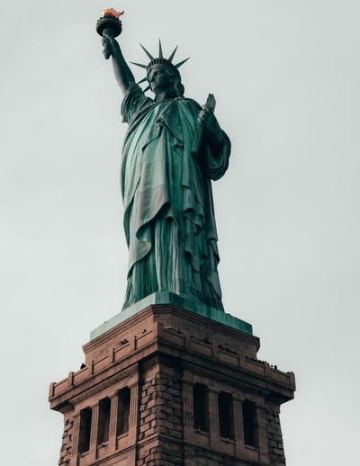 自由女神像在纽约
